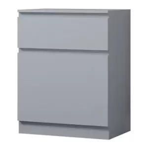 Compact One Door Sideboard with One Drawer, Grey
