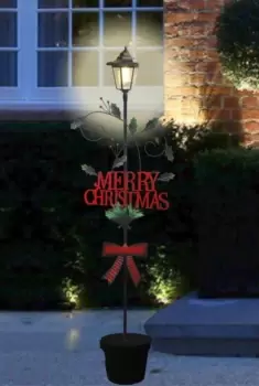 Indoor / Outdoor 114cm Tall Christmas lantern light - Merry Christmas