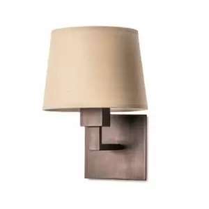 Bali wall lamp, bronze, without lampshade