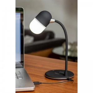 Groov-e Apollo LED Lamp with Wireless Charging Pad and Bluetooth ...