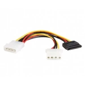 6in LP4 to LP4 SATA Power Y Cable Adapter