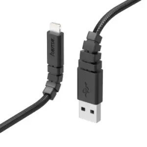 Hama "Extreme" Charging/Data Cable, Lightning, 1.5 m, black