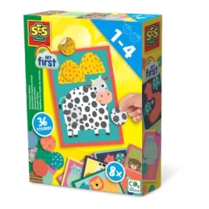 SES CREATIVE Childrens My First Animal Print Stickers, 1 to 4 Years (14485)