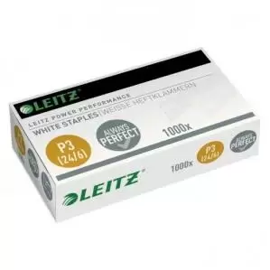 Leitz Power Performance P3 Staples 246, White 1000 - Outer carton of