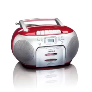 Lenco Portable Radio/CD Player - Red
