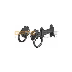Gatemate - 6' Ring Gate Latch - Epoxy Black - Fixings Included
