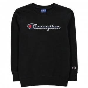 Champion Logo Crew Sweatshirt - Black NBK KK001