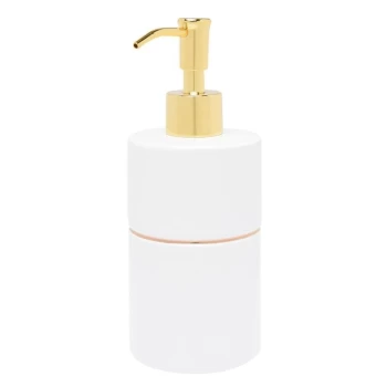 Hotel Collection Hotel Gold Ring Soap Dispenser - White Gold