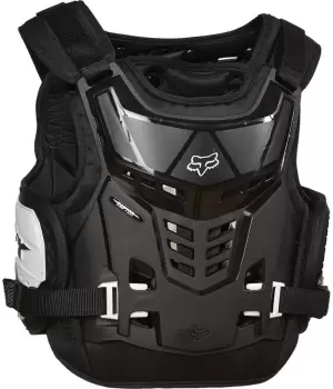 FOX Raptor Proframe LC Youth Chest Protector, black-white, black-white, Size One Size