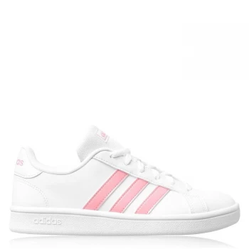 adidas Grand Court Base Womens Trainers - White/Pink