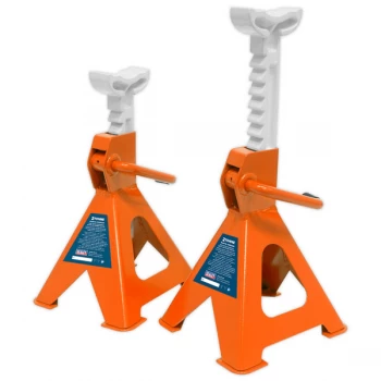 Sealey VS2002OR Axle Stands (Pair) 2tonne Cap /Stand Ratchet Type ...