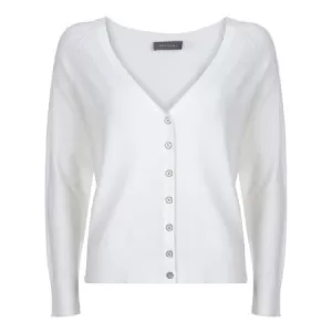 Mint Velvet Button Front Cardigan - Cream, Size XL, Women