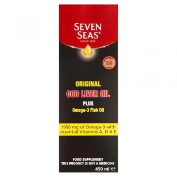 Seven Seas Orig Cod Liver Oil Plus Omega-3 Fish Oil 450ml