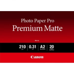 Canon 8657B017 A2 White Matte Photo Paper 210g 20 Sheets