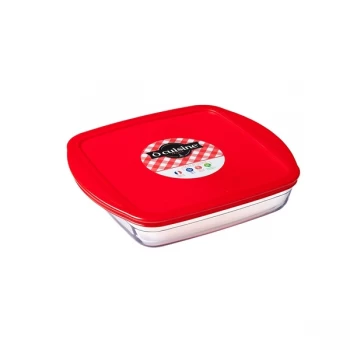 Ocuisine Glass Square Dish with Lid 1.0L