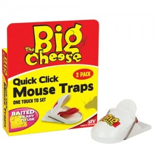 STV The Big Cheese Quick Click Mouse Traps Pack of 2