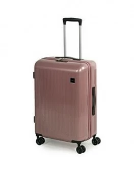 Rock Luggage Windsor Medium 8-Wheel Suitcase - Rose Pink