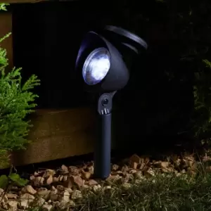 SuperBright LED Solar Garden Spot Light PRIMA (4 Pack) White Black