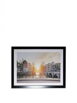 Arthouse Bridge Scene Framed Print
