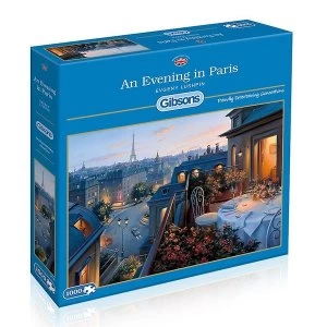 Gibsons An Evening in Paris Jigsaw Puzzle - 1000 Pieces