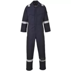 Portwest FR50 Navy Sz 4XL Regular Flame Resistant Anti-Static Boiler Suit Coverall Overall