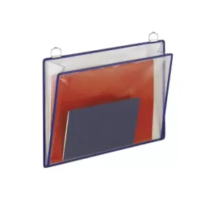 Tarifold Clear view leaflet pocket, WxH 340 x 255 mm, pack of 5, assorted colours