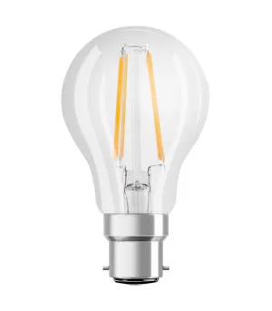 Osram Classic A 60W LED Filament Clear BC Bulb - Warm White