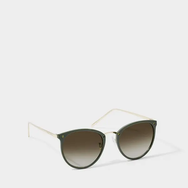 Katie Loxton Santorini Sunglasses in Khaki KLSG033 Size: Women&gt;