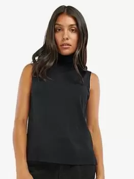 Barbour International Rosbern Knitted Vest - Black, Size 8, Women