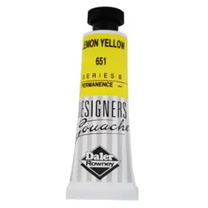 Daler-Rowney 136005651 Designers' Gouache Paint 15ml Lemon Yellow