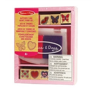Melissa and Doug Stamp Set Butterfly and Hearts