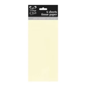 6 Sheet Tissue Paper Cream