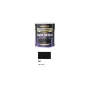 Rust-Oleum Universal All Surface Brush on Hammered Paint - Black - 750ml - Black