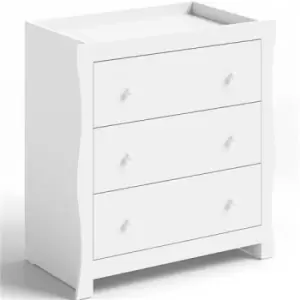 Little Acorns Traditional-Sleigh Dresser, White - White