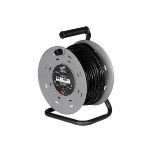SMJ Electrical 50m 4 Socket Heavy Duty Extension Cable Reel UK Plug