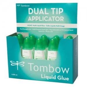 Tombow Liquid glue Multi Talent width two tips display PK10