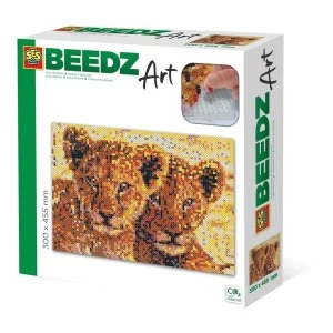 SES CREATIVE Lions Cubs Beedz Art Mosaic Kit