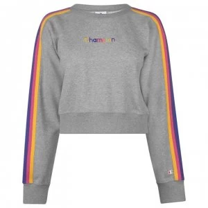 Champion Rainbow Tape Crew Sweater - Grey