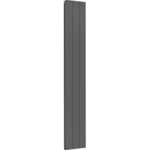 Towelrads Ascot Single Anthracite Aluminium Vertical Designer Radiator - 180 X 40Cm