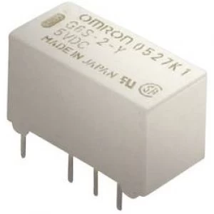 PCB relays 5 Vdc 2 A 2 change overs Omron G6S 2 5