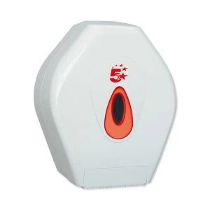 5 Star Facilities Mini Jumbo Roll Dispenser W220xD145xH275mm White