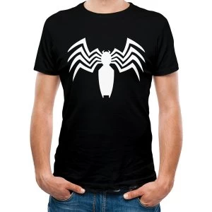 Venom - White Logo Mens X-Large Short Sleeve T-Shirt - Black
