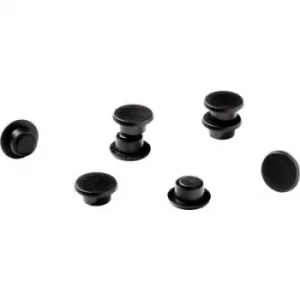 Durable Magnets 15mm 75P 4701 Bulk Pack Black
