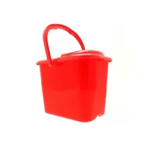 Cleenol - Light Duty Plastic Mop Bucket - Red - 9 Litre - 13599T