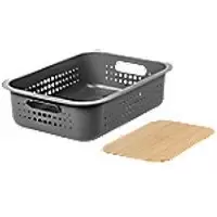 SmartStore Storage Basket Plastic Grey 28 (W) x 37 (D) x 16 (H) cm 3185785331801003