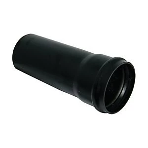 FloPlast SP3B Soil Pipe Single Socket 3m - Black 110mm