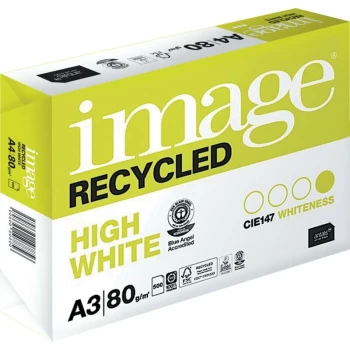 Image Paper - Copy Paper Recycled High White A3 80GSM Ream 500 Sheets