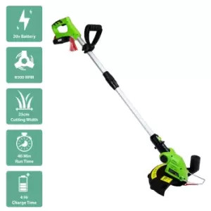 Charles Bentley 20V Cordless 2 in 1 Grass Trimmer And Edger