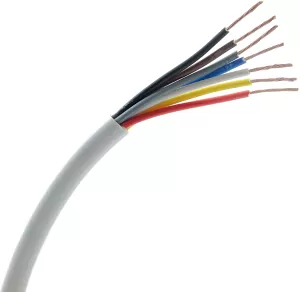 Zexum 0.75mm 7 Core White Cable Flexible 3187Y - 25 Meter