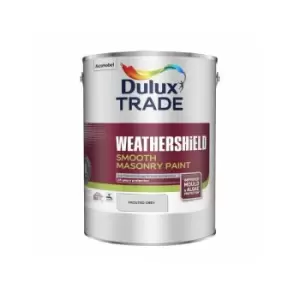 Dulux Trade Weathershield Smooth Masonry Paint - Frosted Grey - 5L - Frosted Grey